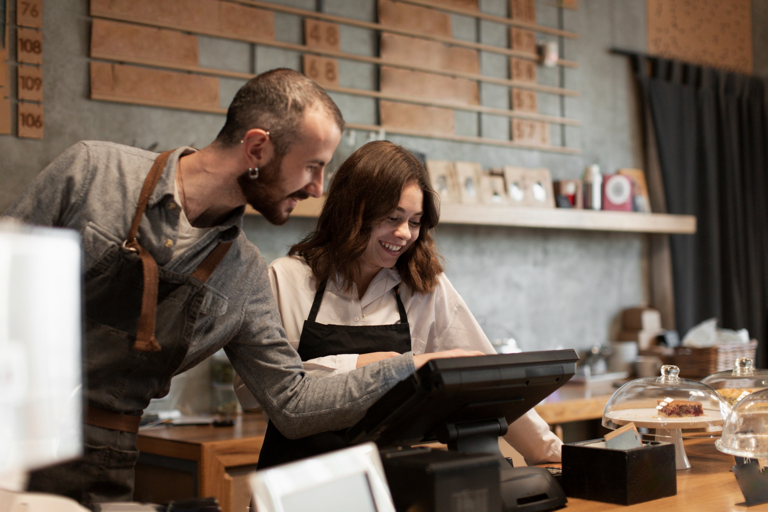 Small business owner in their store